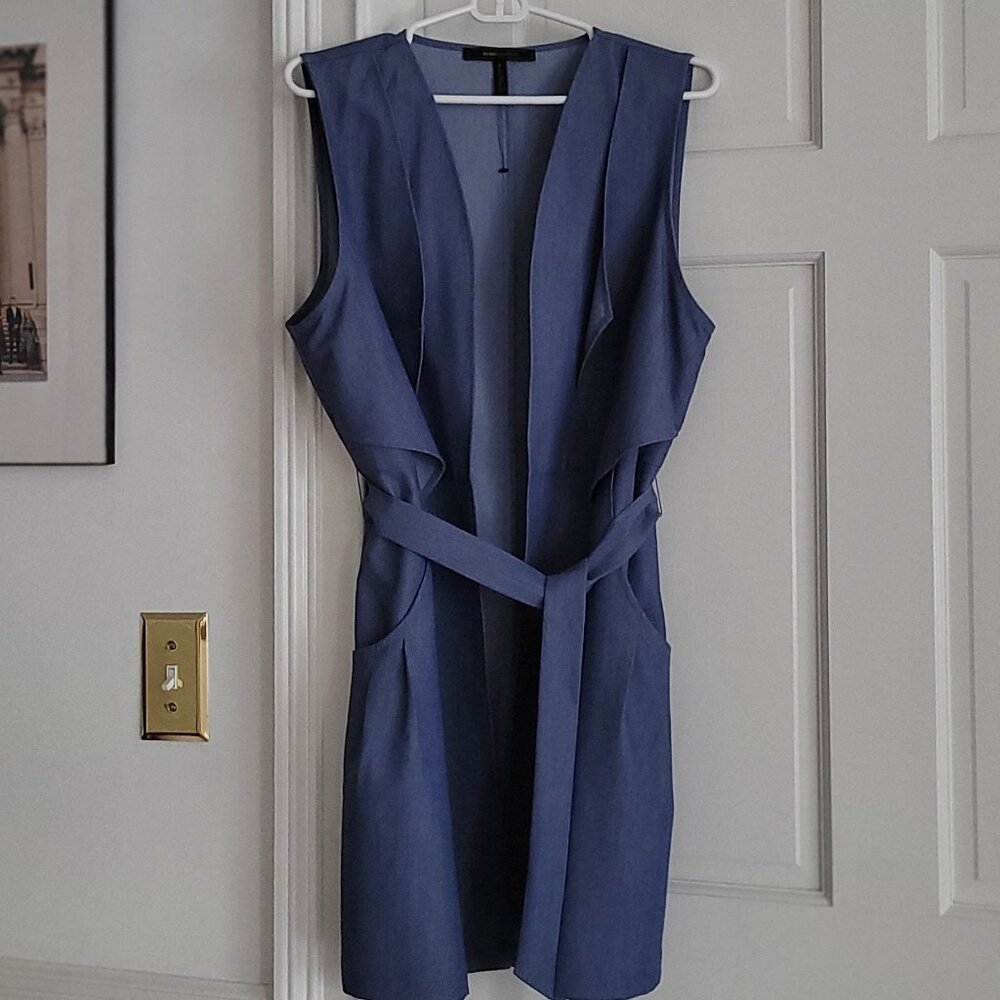 BCBG Blue Waistcoat Size Large